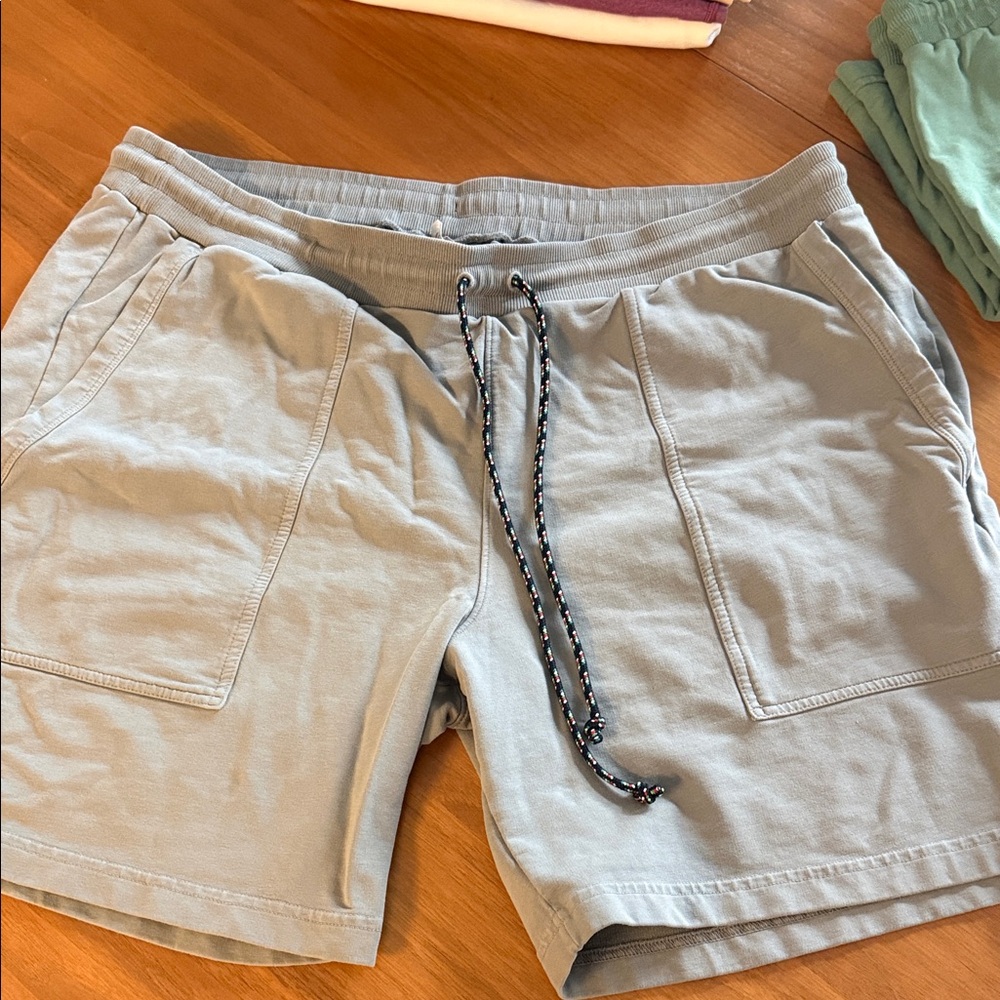 RHONE Light Gray Athletic Shorts